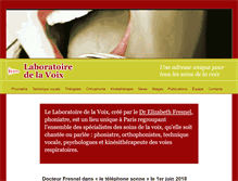 Tablet Screenshot of laboratoiredelavoix.com